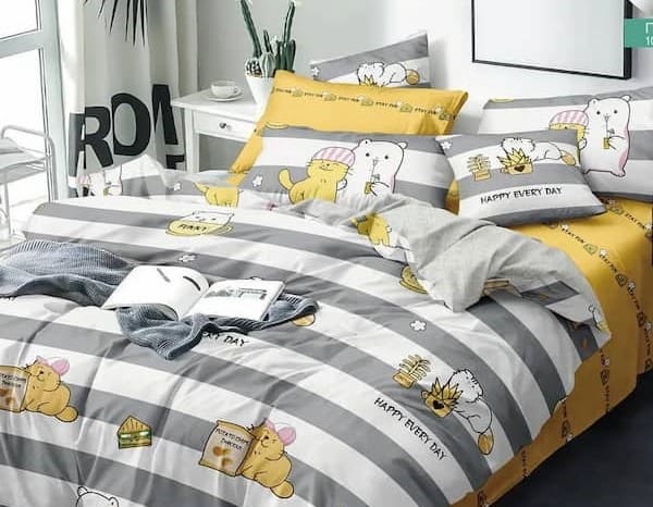 تصویر 4 از رو تختی فانتزی دو نفره با طرح‌ های جذاب و رنگ‌ های شاد